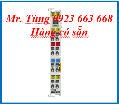 EL1114 | EtherCAT Terminal, 4-channel digital input, 24 V DC, 10 µs, 2-/3-wire connection