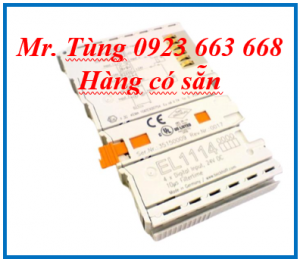 EL1114 | EtherCAT Terminal, 4-channel digital input, 24 V DC, 10 µs, 2-/3-wire connection